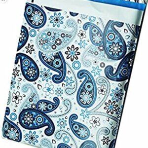 40 6x9 Blue Paisley Designer Polymailer